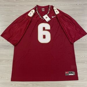 New! Vintage Nike Florida State University #6 FSU Football Jersey Men's Size 2XL